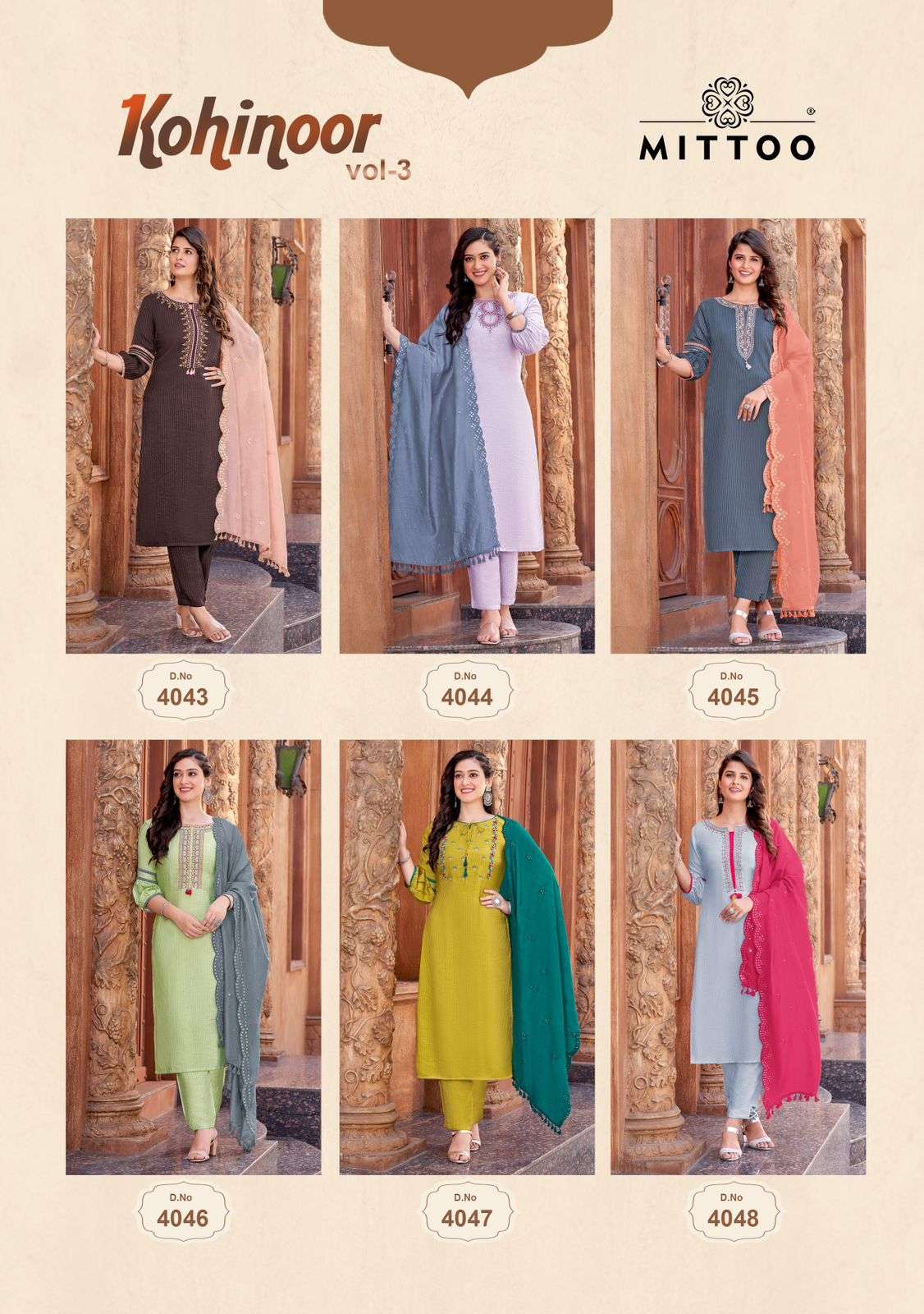 MITTOO KOHINOOR VOL 3 Kurti Wholesale catalog