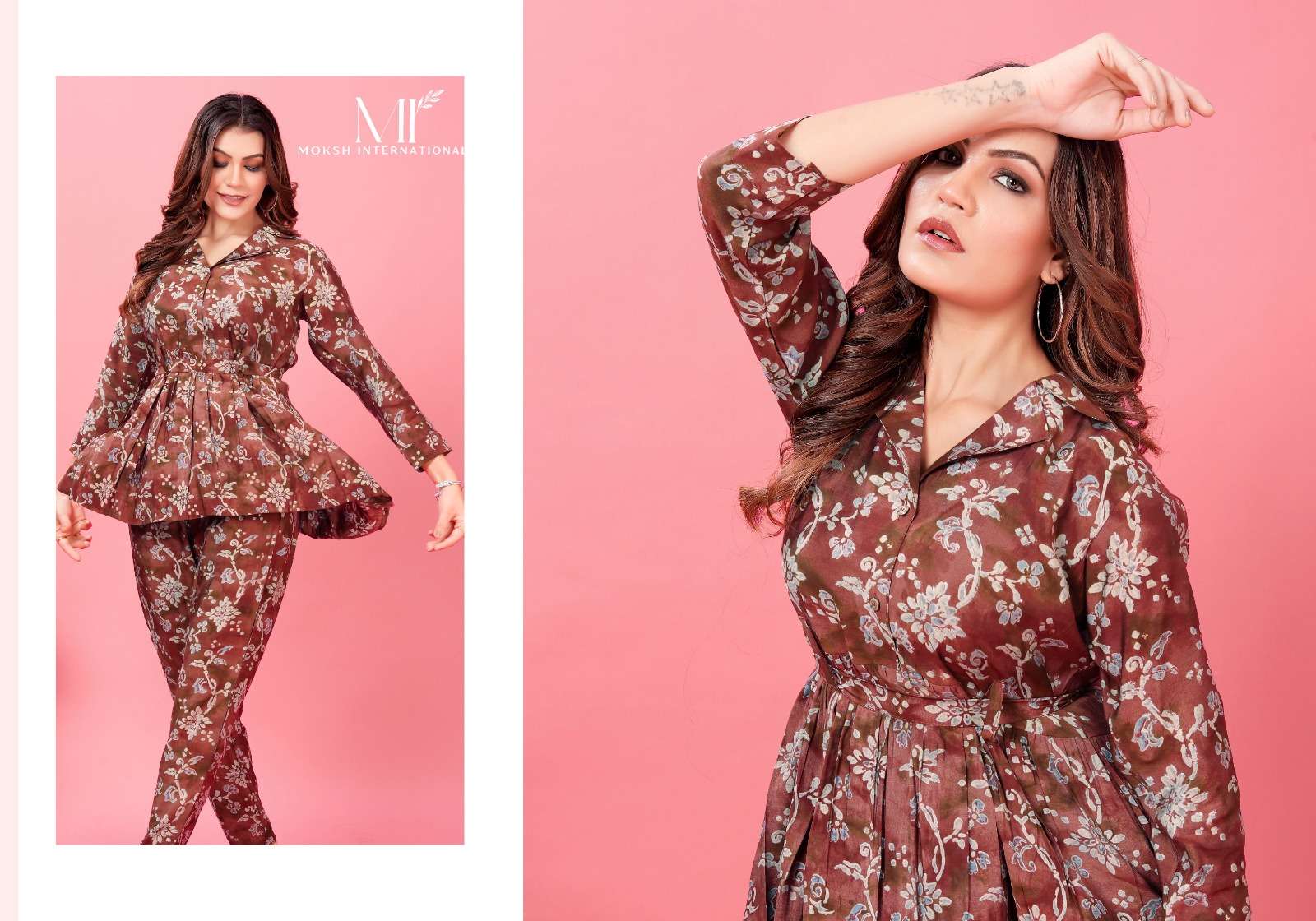 Moksh International Co-ord Queen Co-ord set Kurti Wholesale catalog