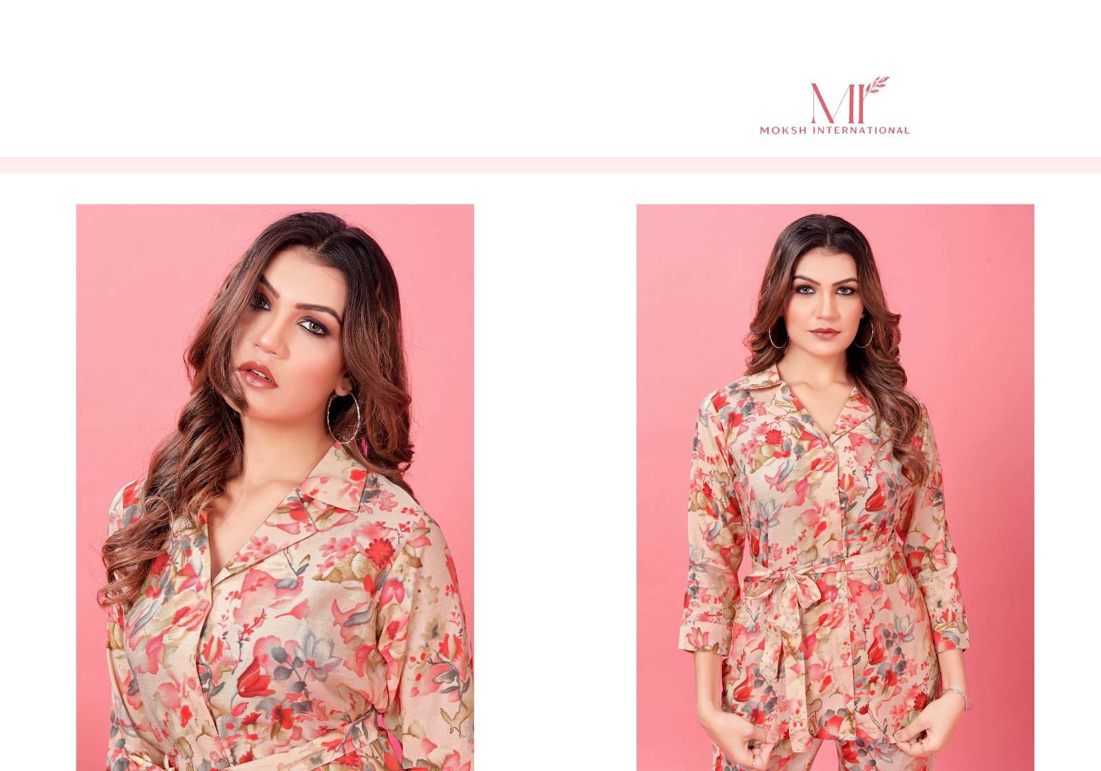 Moksh International Co-ord Queen Co-ord set Kurti Wholesale catalog