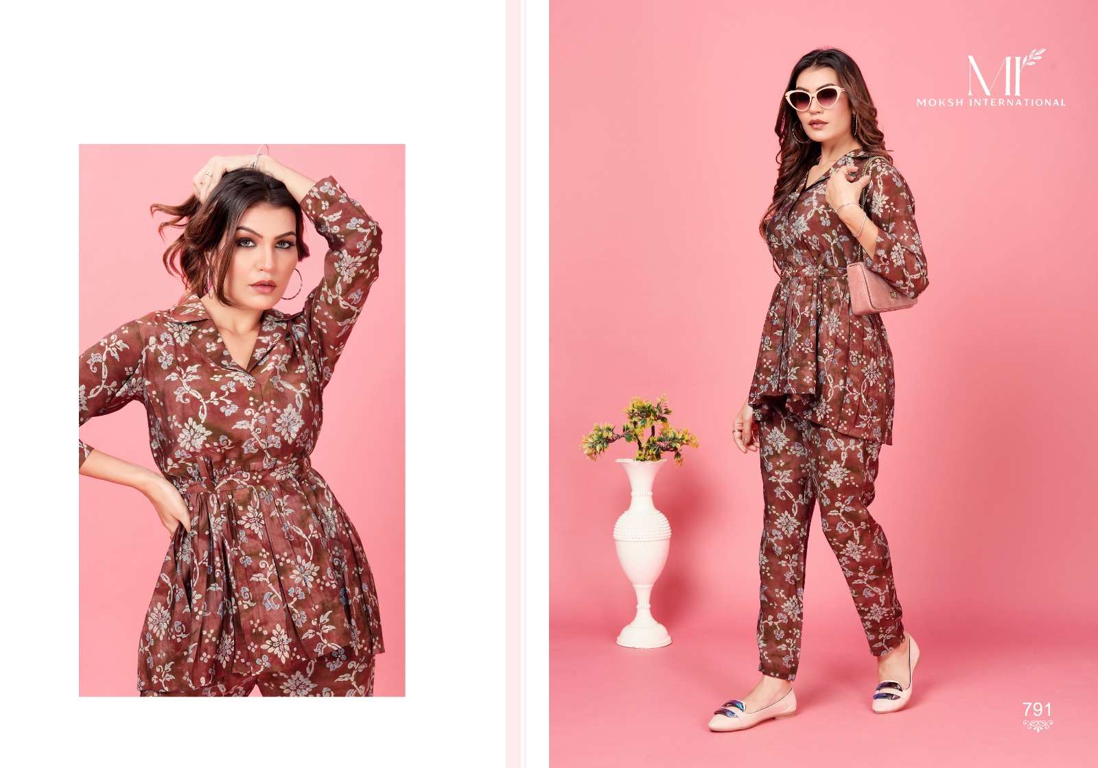 Moksh International Co-ord Queen Co-ord set Kurti Wholesale catalog