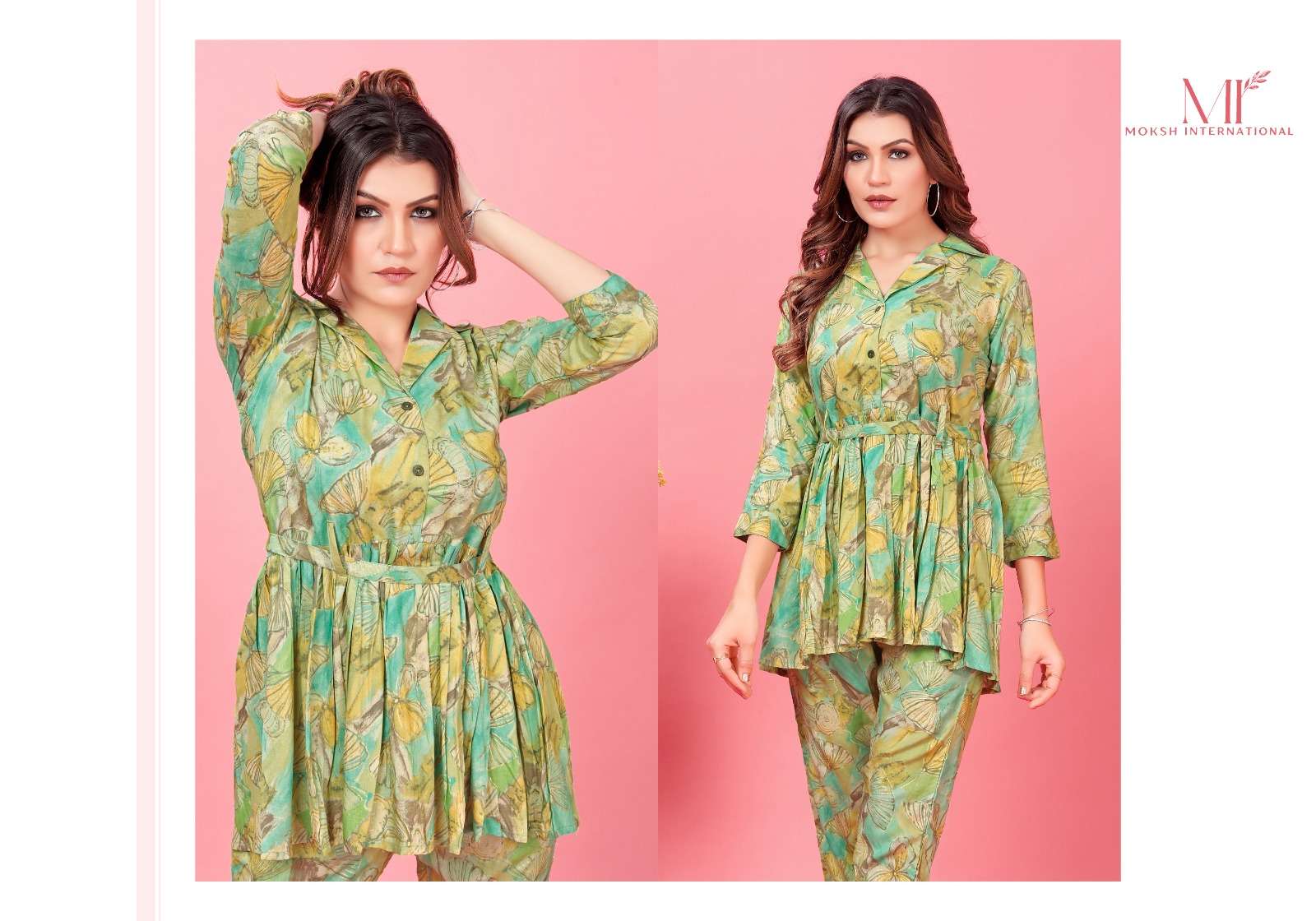Moksh International Co-ord Queen Co-ord set Kurti Wholesale catalog