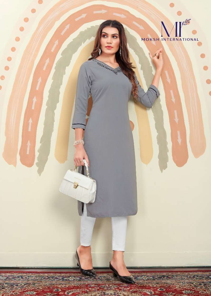Moksh International Mirror Vol-1 Kurti Wholesale catalog