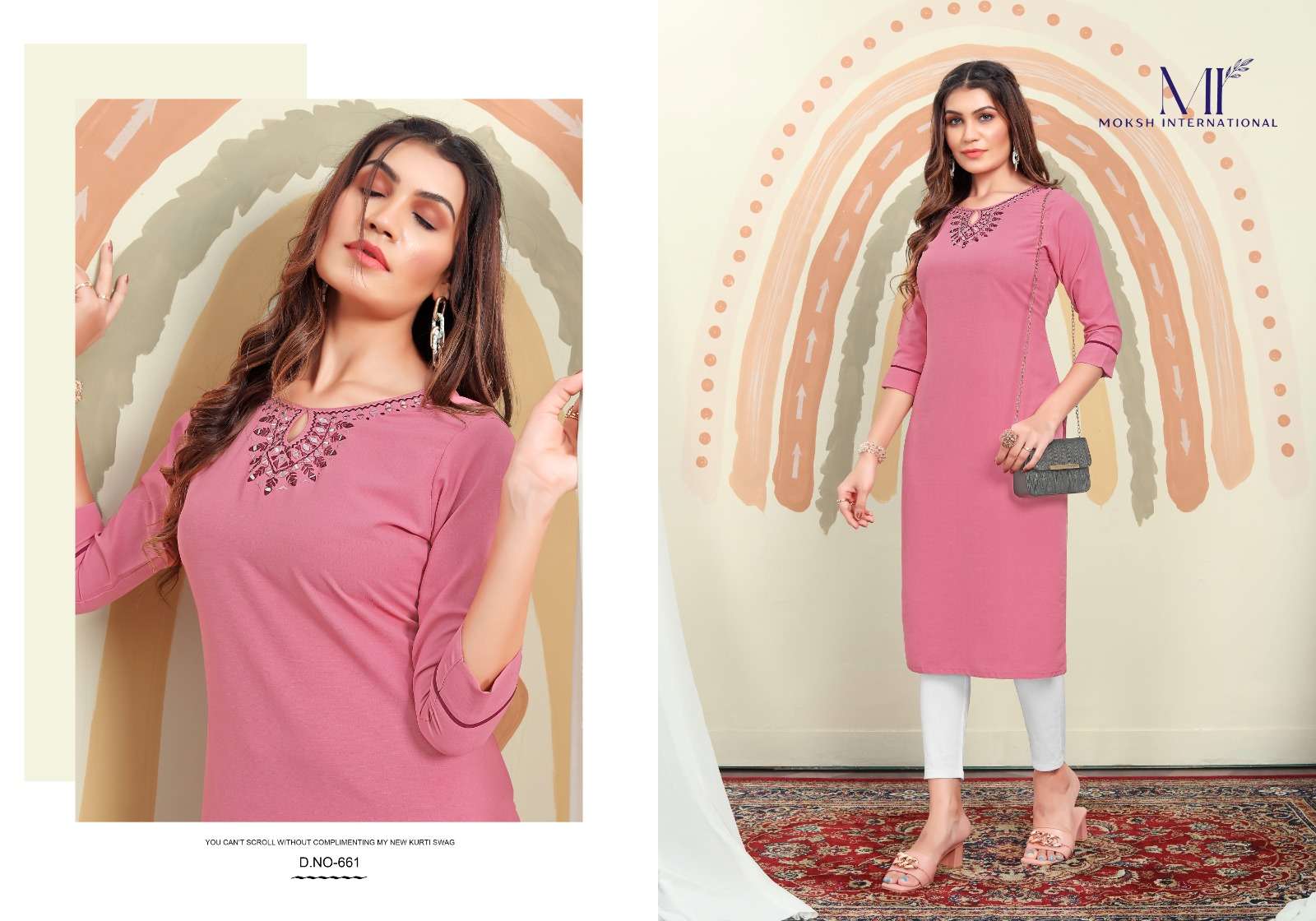 Moksh International Mirror Vol-1 Kurti Wholesale catalog
