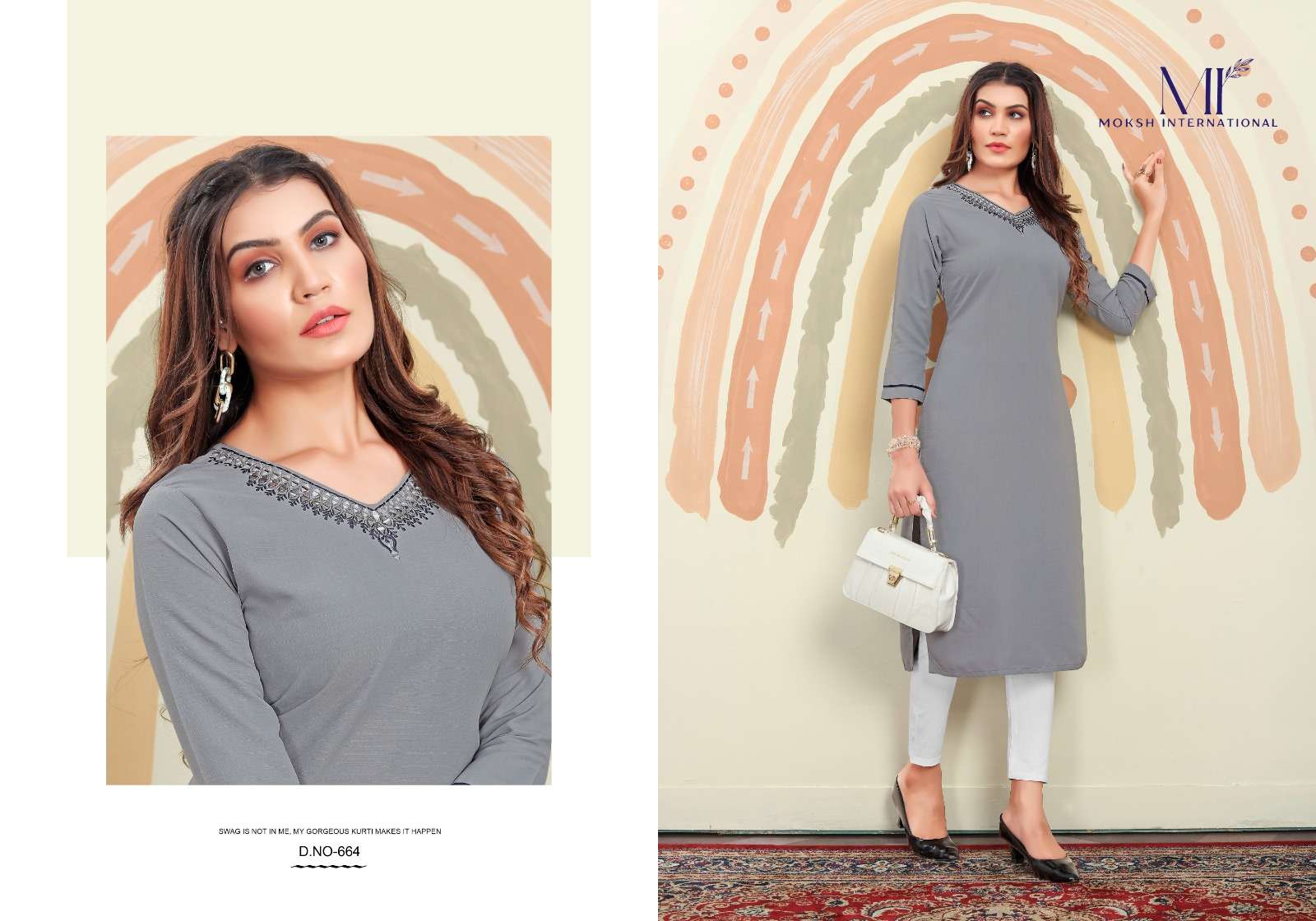 Moksh International Mirror Vol-1 Kurti Wholesale catalog
