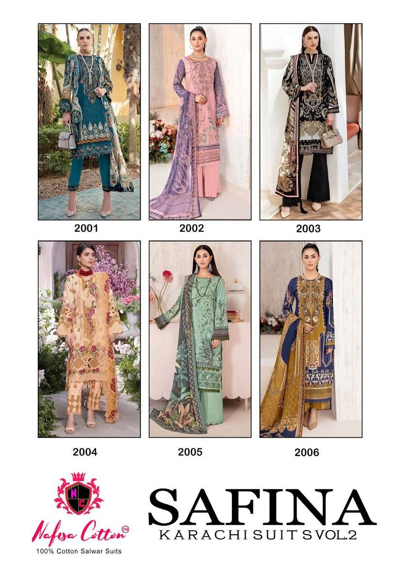Nafisa SafIna VOL-2 - Dress Material - Wholesale Catalog