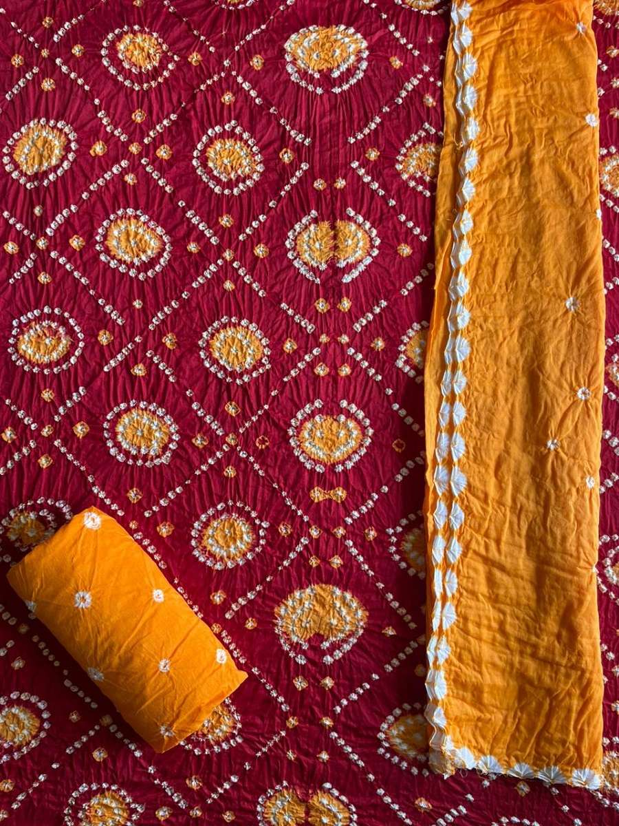 Nemi Multi Bandhej With Kangari Dupatta - Wholesale Catalog