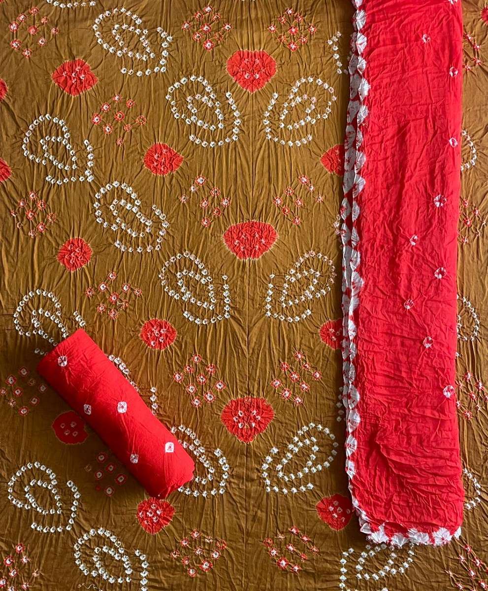 Nemi Multi Bandhej With Kangari Dupatta - Wholesale Catalog