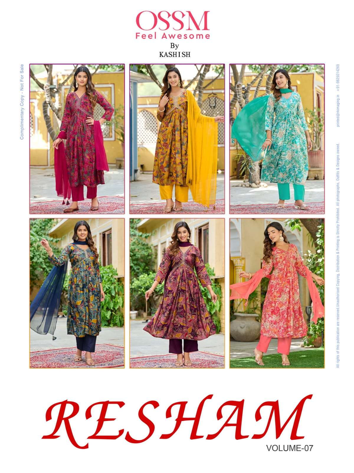 OSSM RESHAM vol 07 ALIA Kurti Wholesale catalog