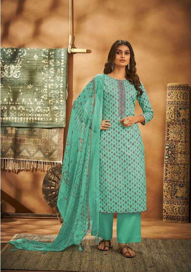PALAK Vol.-02 Print Cammric Cottan Foil Salwar Kameez Wholesale catalog