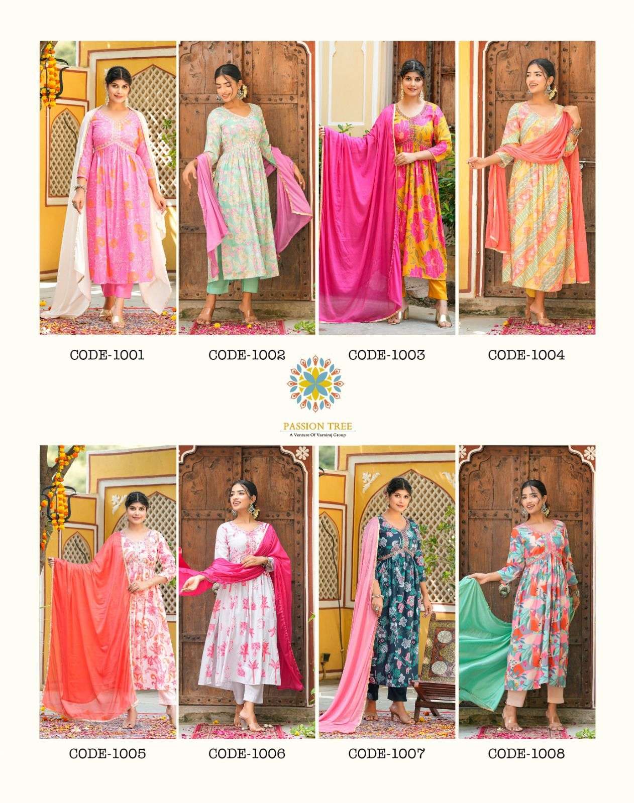 PASSION TREE ADWIKA VOL.1 ALIYA CUT Kurti Wholesale catalog