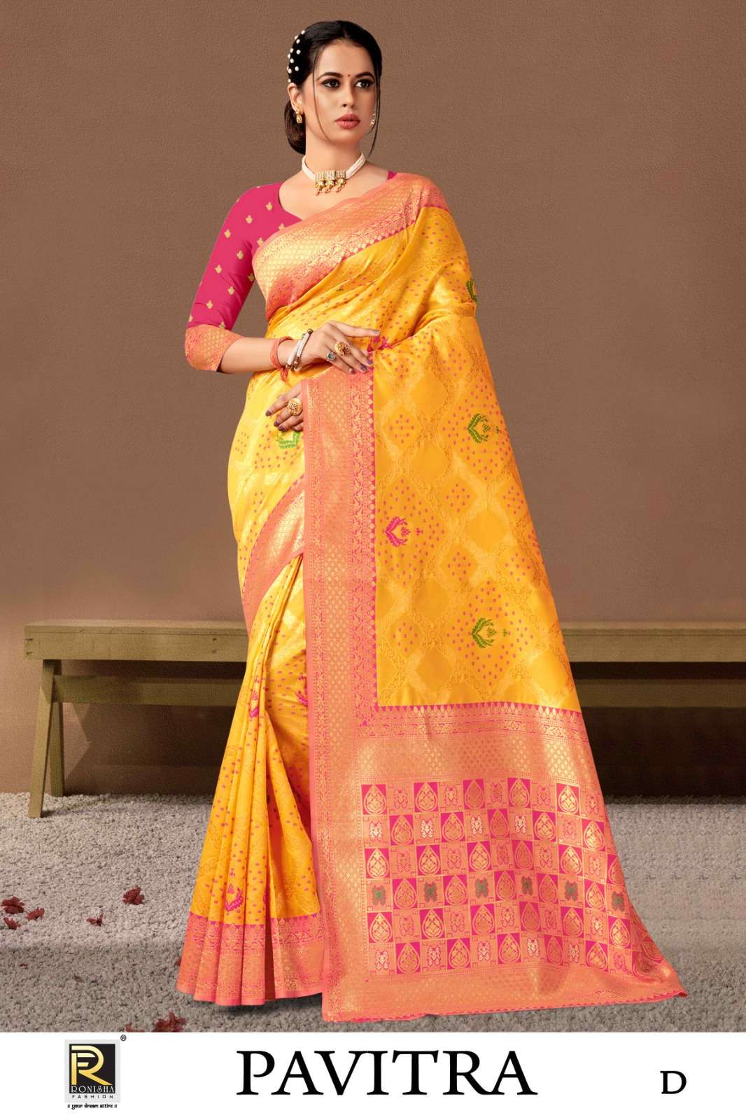 PAVITRA  BY RONISHA SAREE  BANARASI SILK  FANCY DESIGNER SUPER HIT COLLECTION 