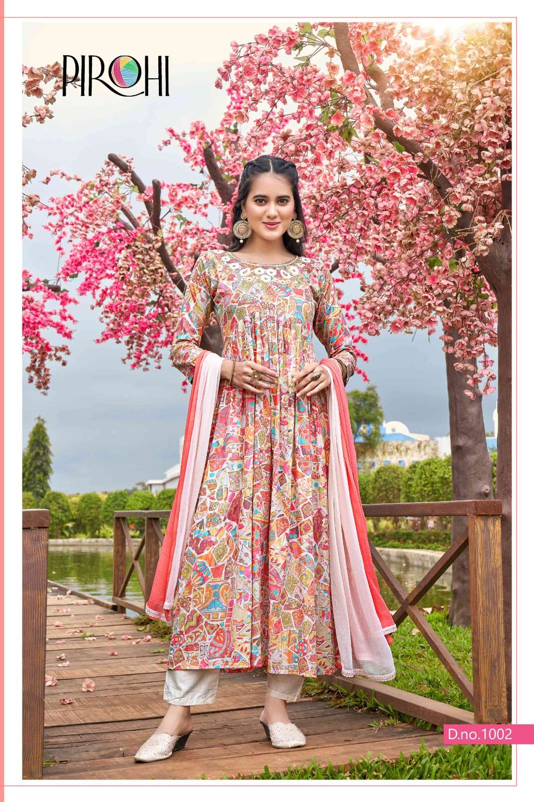 New rayon crepe bees print slit kurti on sale