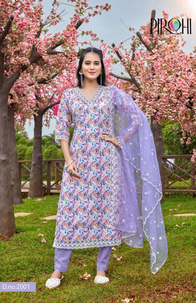 PIROHI BY RAJAVIR SCHIFFLI Vol 1 Kurti Wholesale catalog