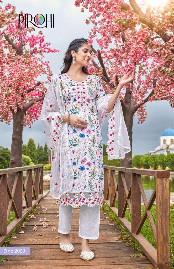 PIROHI BY RAJAVIR SCHIFFLI Vol 1 Kurti Wholesale catalog