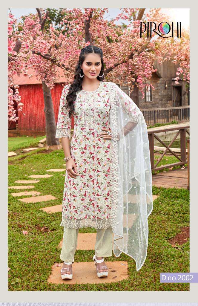 PIROHI BY RAJAVIR SCHIFFLI Vol 1 Kurti Wholesale catalog