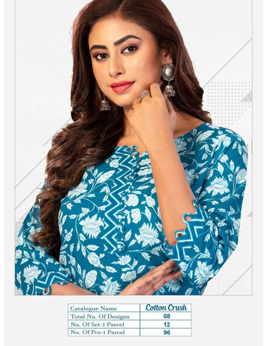 PRIYANJALI FASHION COTTON CRUSH Kurti Wholesale catalog