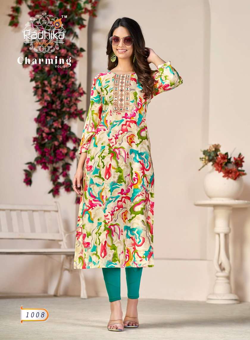 RADHIKA lifestyle CHARMING vol 1 Kurti Wholesale catalog
