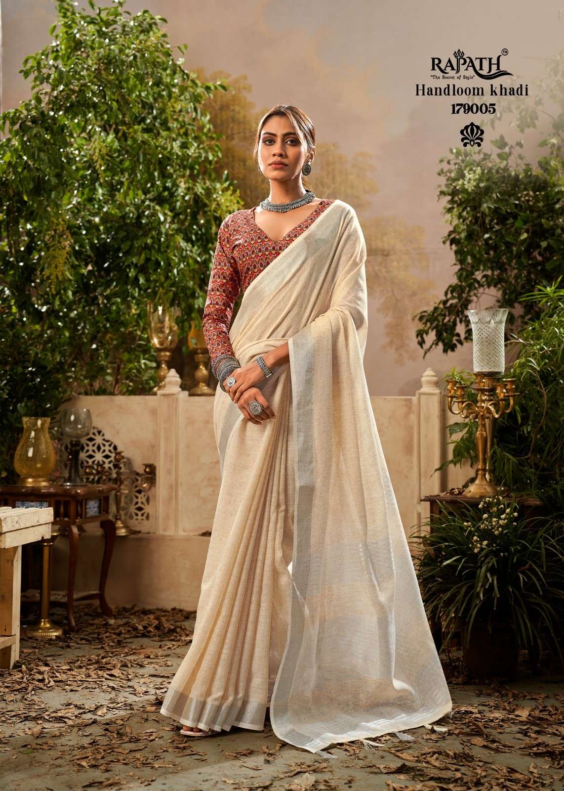 Rajpath Indrani Cotton Digital Print Handloom Saree Wholesale catalog