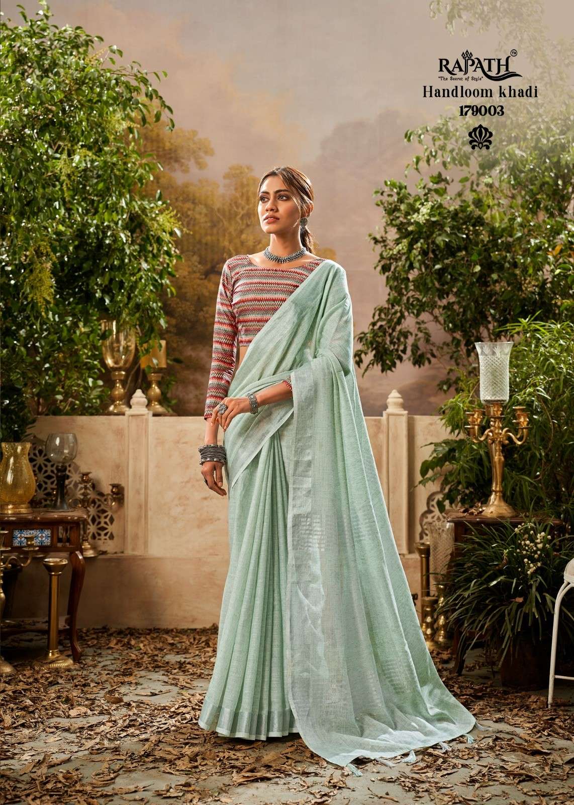 Rajpath Indrani Cotton Digital Print Handloom Saree Wholesale catalog