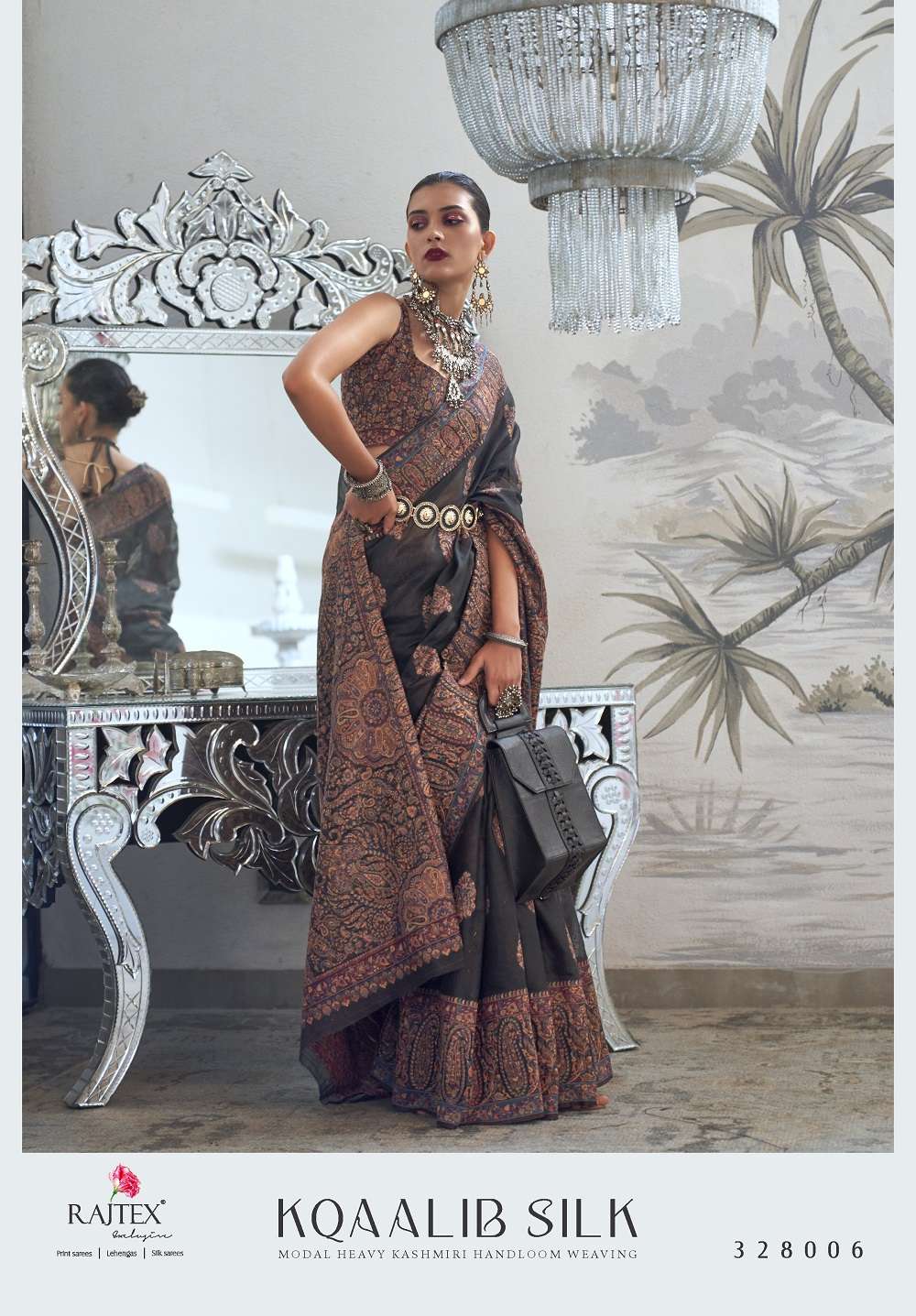 Rajtex Kqaalib Silk Heavy Handloom Weaving Saree Collection Wholesale catalog