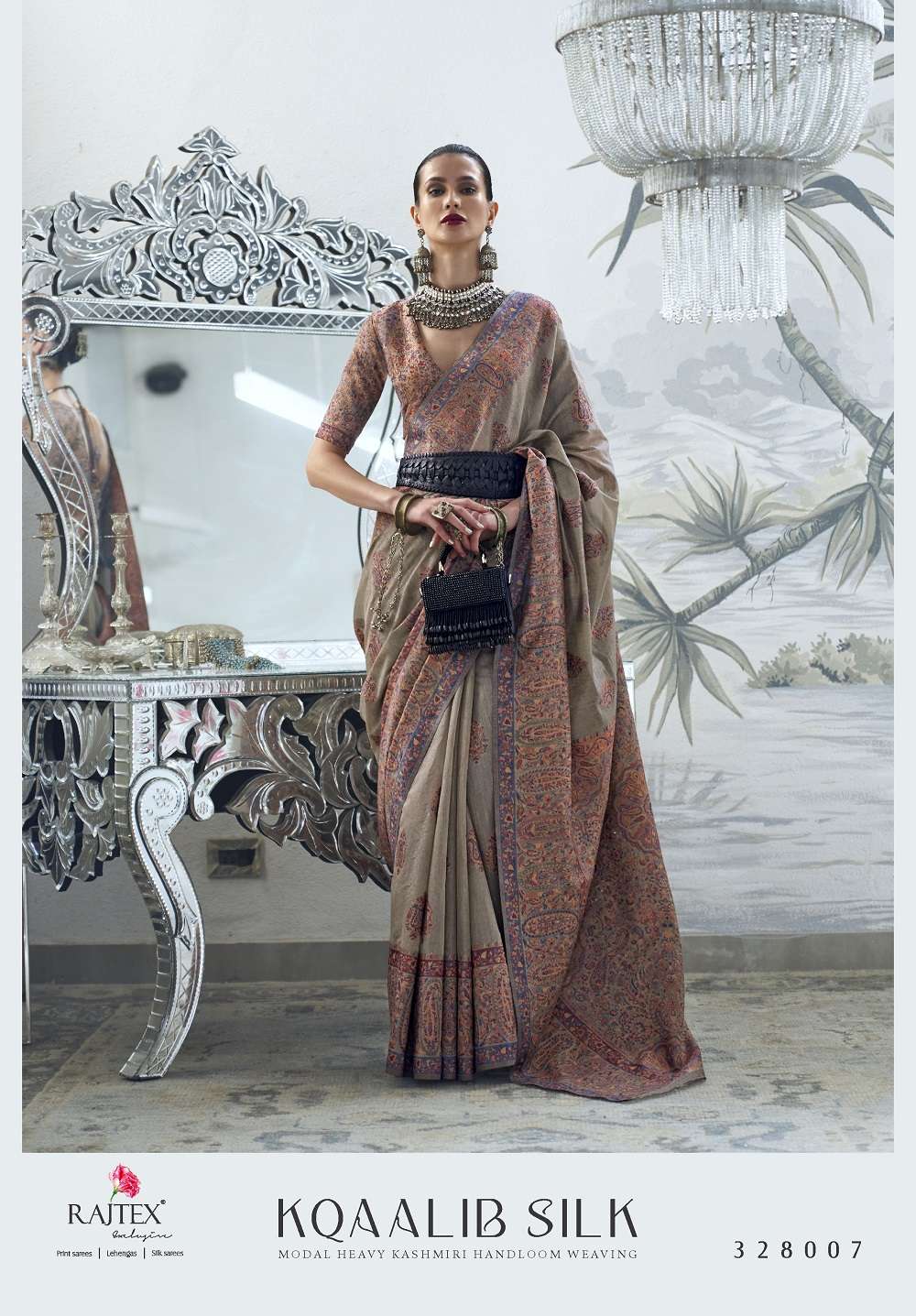 Rajtex Kqaalib Silk Heavy Handloom Weaving Saree Collection Wholesale catalog