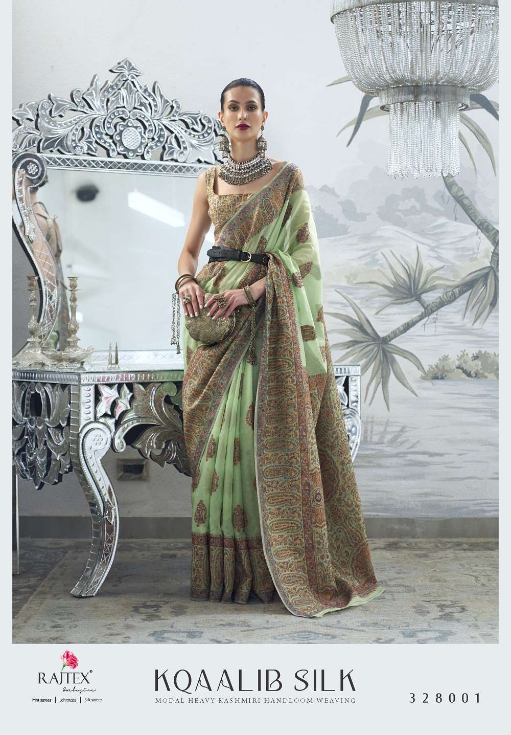 Rajtex Kqaalib Silk Heavy Handloom Weaving Saree Collection Wholesale catalog