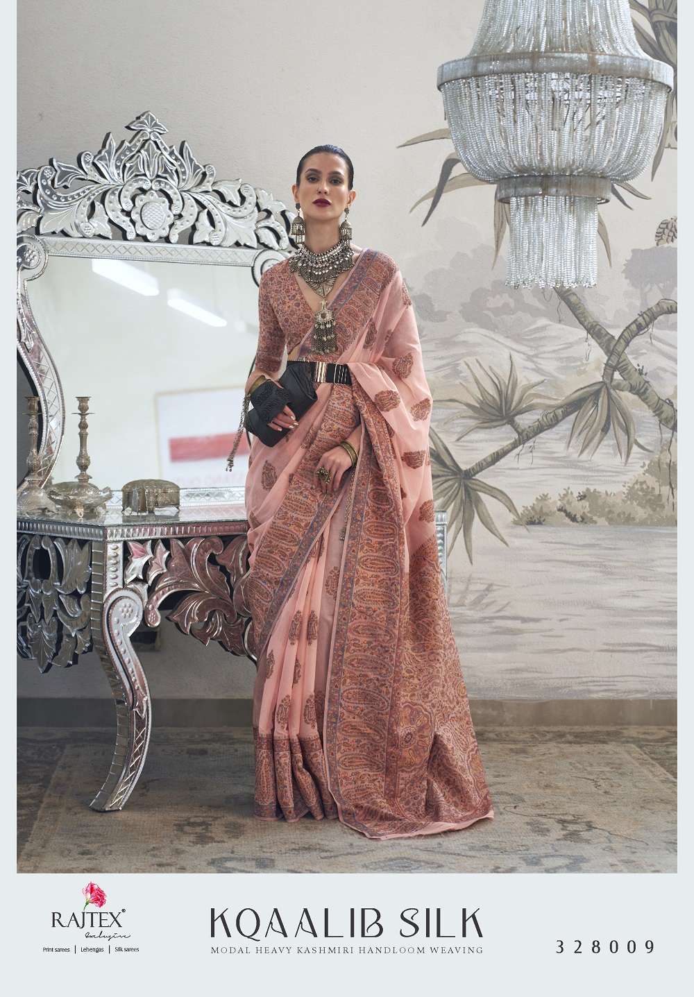 Rajtex Kqaalib Silk Heavy Handloom Weaving Saree Collection Wholesale catalog
