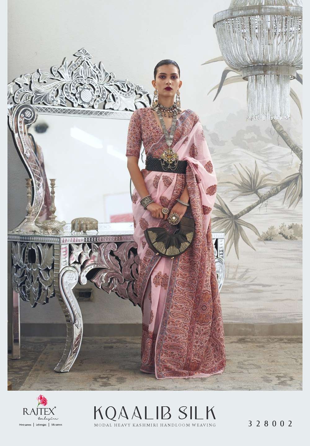 Rajtex Kqaalib Silk Heavy Handloom Weaving Saree Collection Wholesale catalog