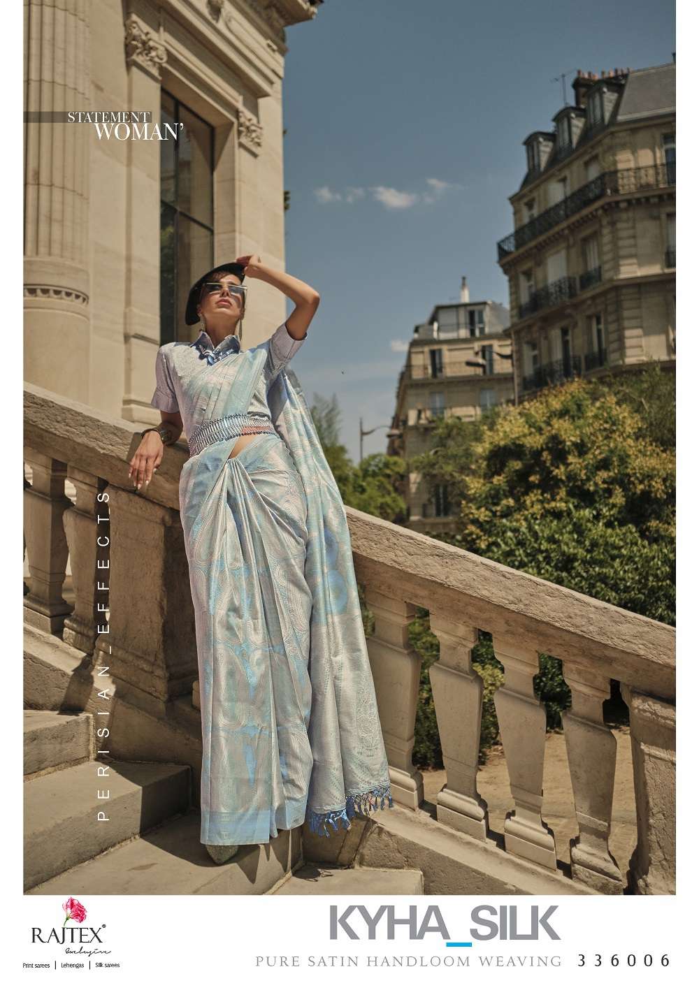 Rajtex Kyha Silk Satin Handloom Weaving Saree Collection Wholesale catalog