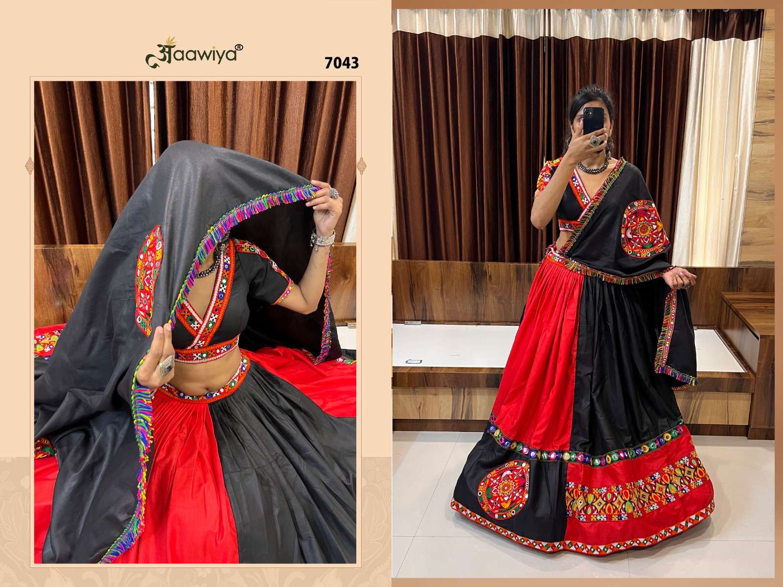 RAJWADI VOL -7 7043  AAWIYA NAVRATRI SPECIAL TRADITIONAL Lehenga CHOLI Wholesale catalog