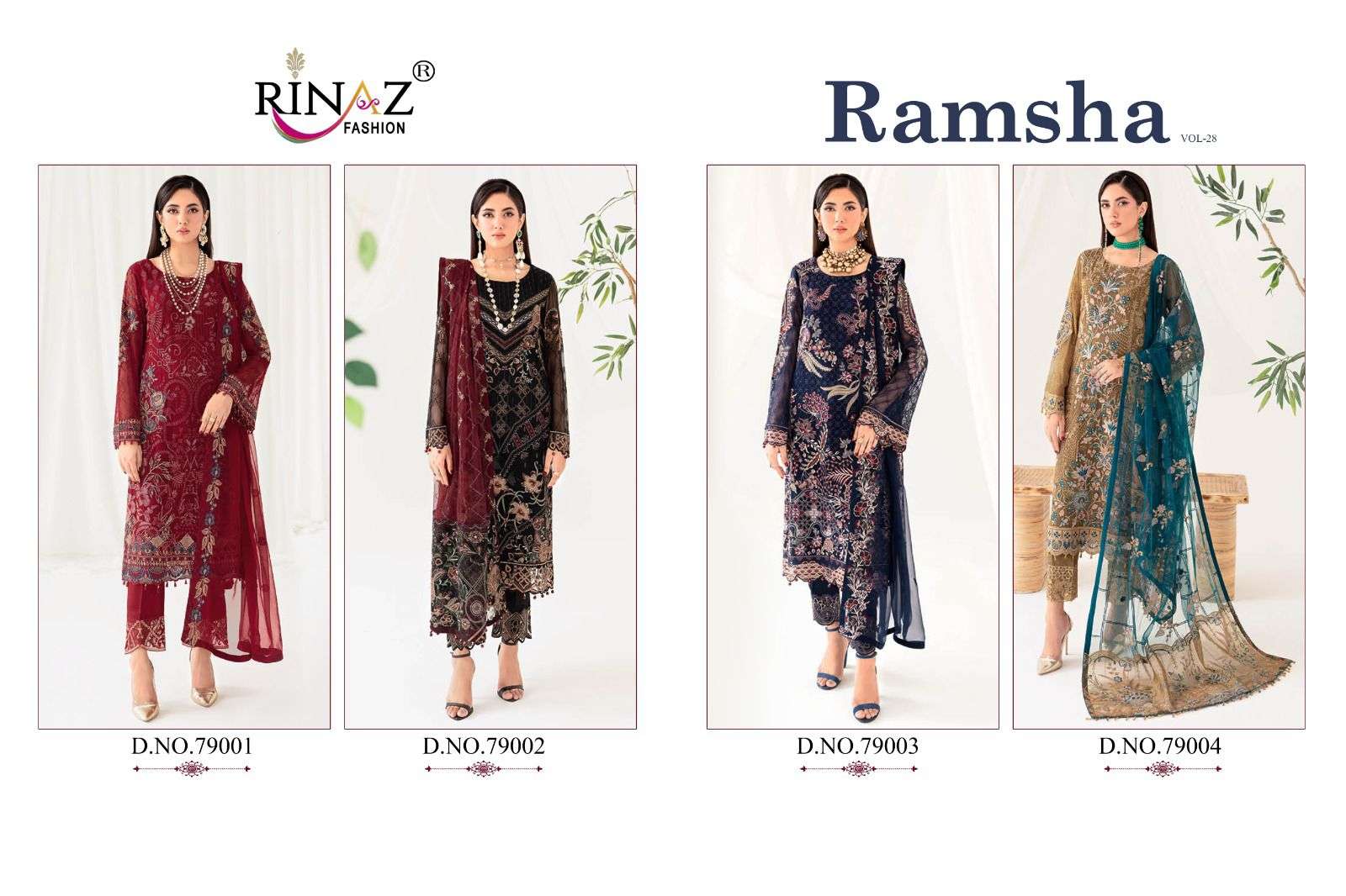 RINAZ-FASHION RAMSHA VOL 28 Salwar Kameez Wholesale catalog