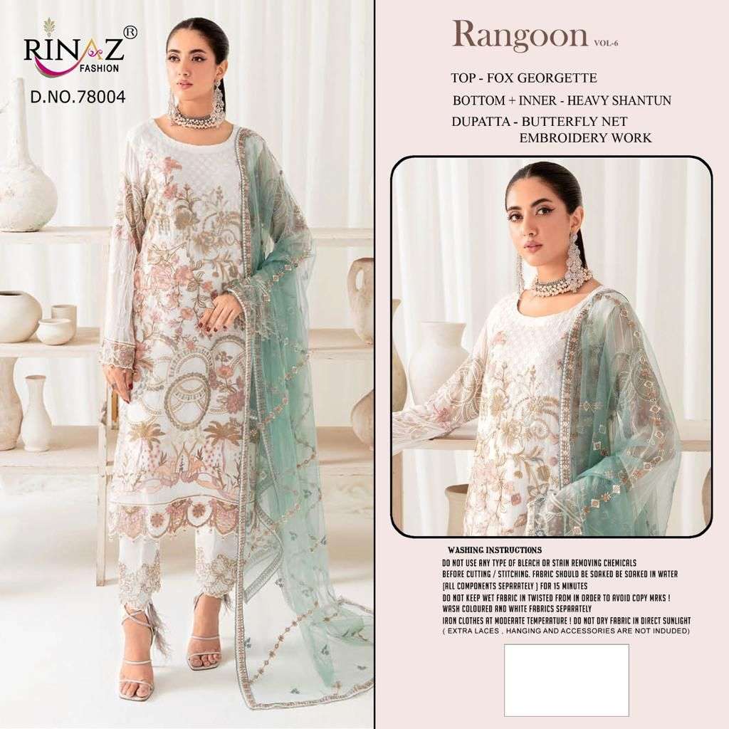RINAZ-FASHION RANGOON VOL 6 Salwar Kameez Wholesale catalog