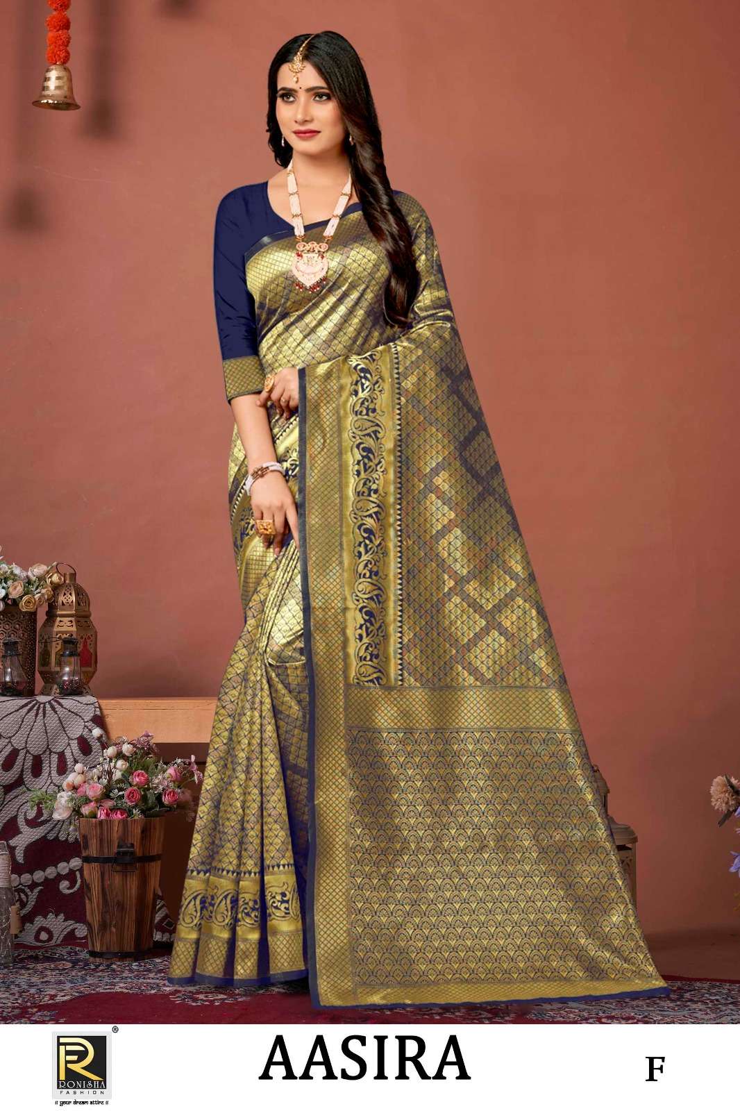Ronisha Aasira Designer Banarasi Silk Saree Collection Wholesale catalog 