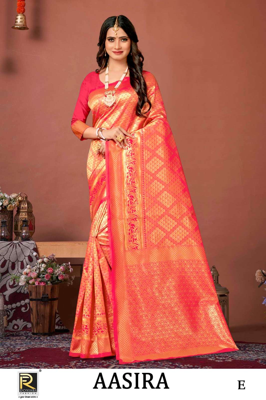 Ronisha Aasira Designer Banarasi Silk Saree Collection Wholesale catalog 