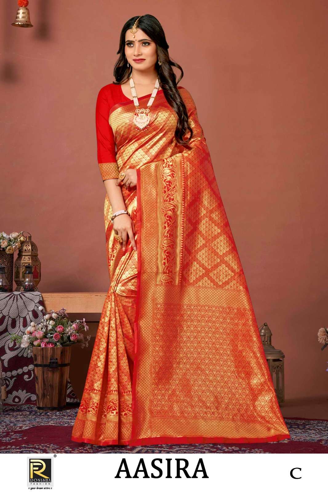 Ronisha Aasira Designer Banarasi Silk Saree Collection Wholesale catalog 