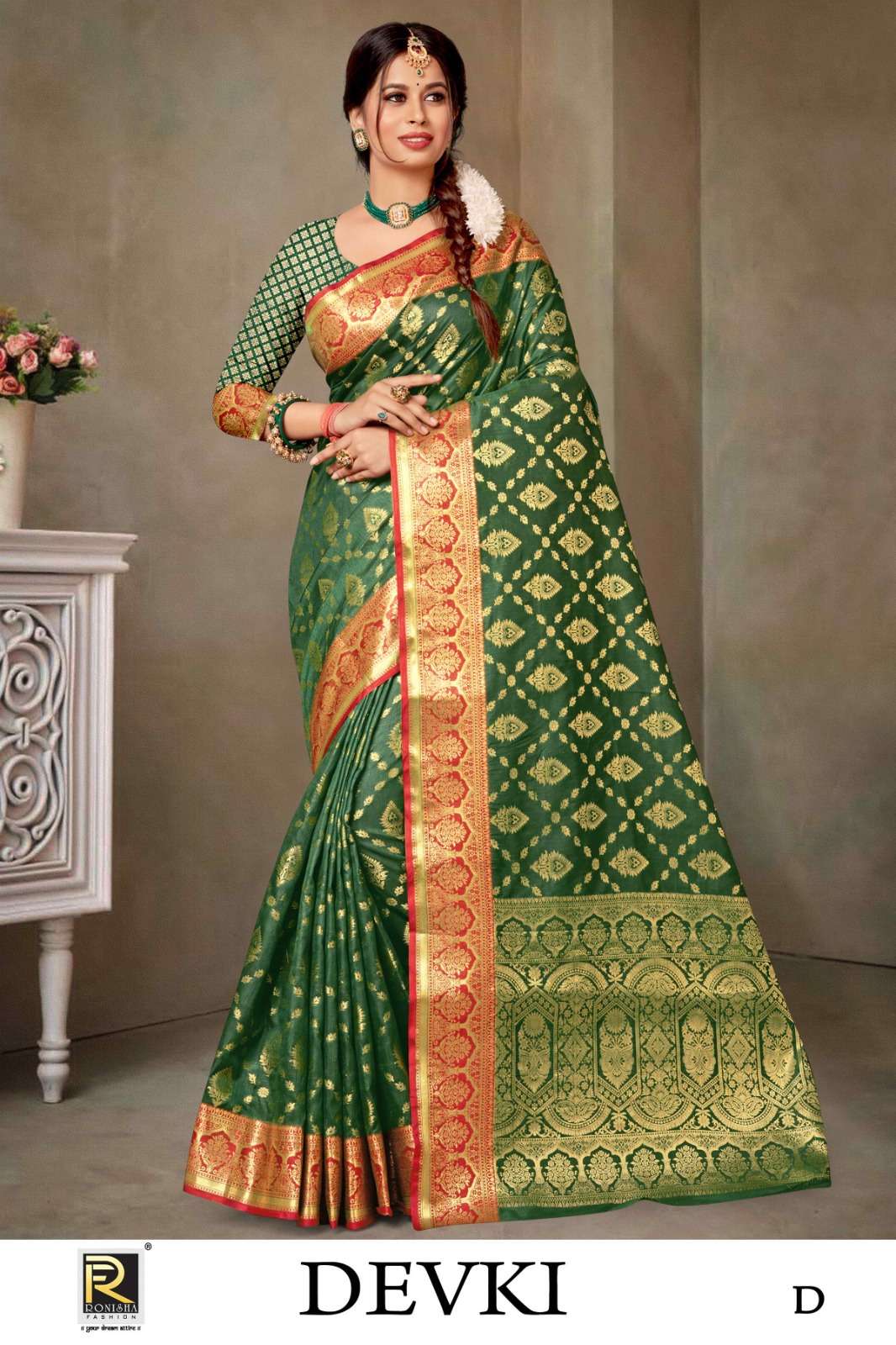 Ronisha Devki Banarasi Silk Premium Silk Saree Wholesale catalog