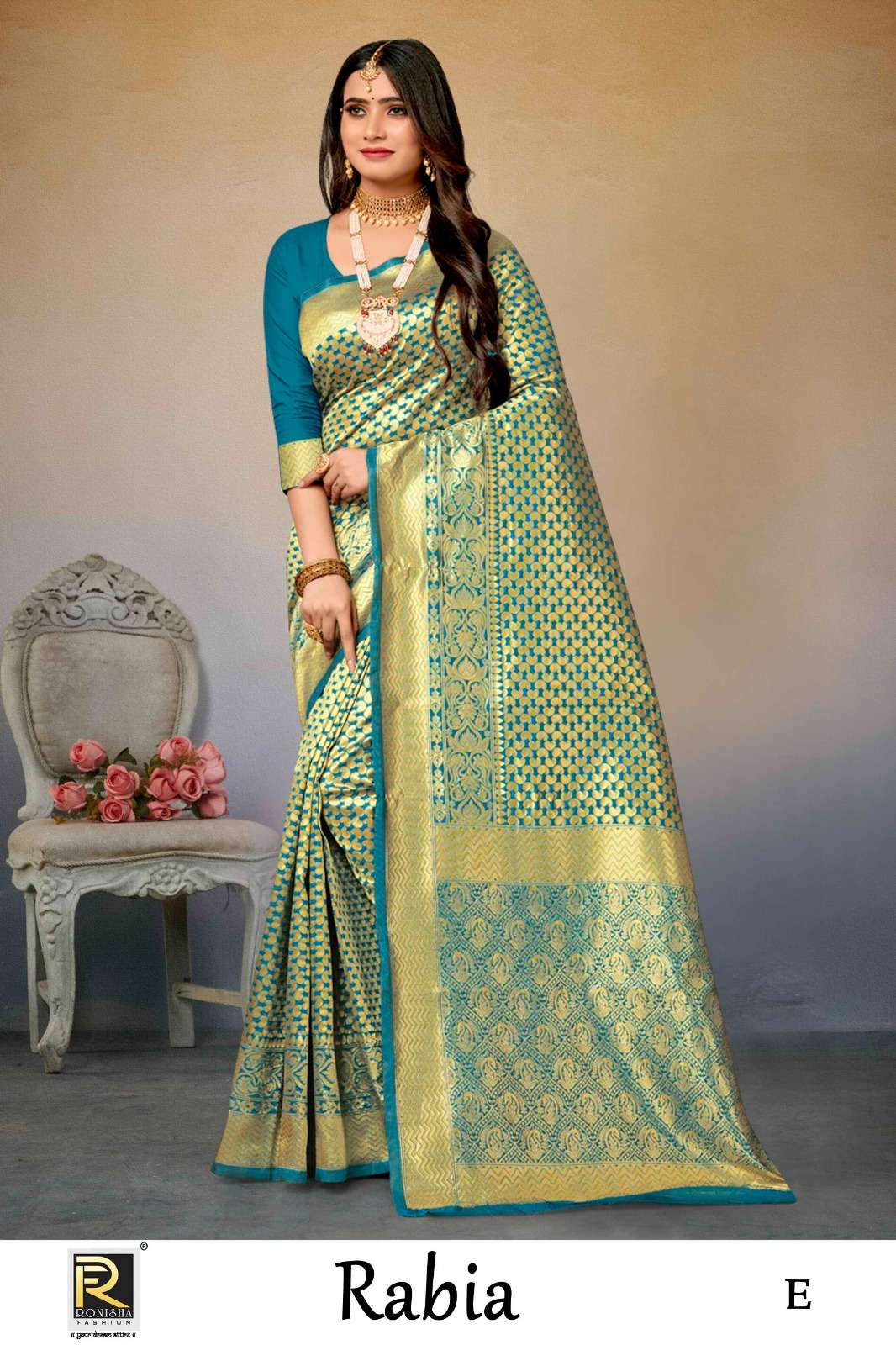 Ronisha Rabia Designer Banarasi Silk Saree Collection wholesale catalog