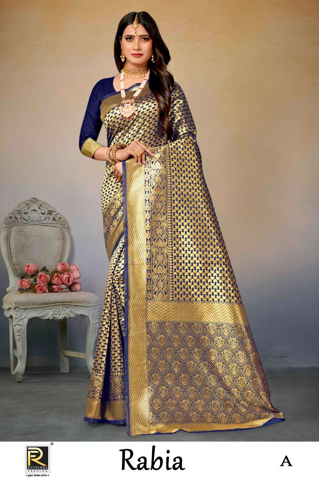 Ronisha Rabia Designer Banarasi Silk Saree Collection wholesale catalog