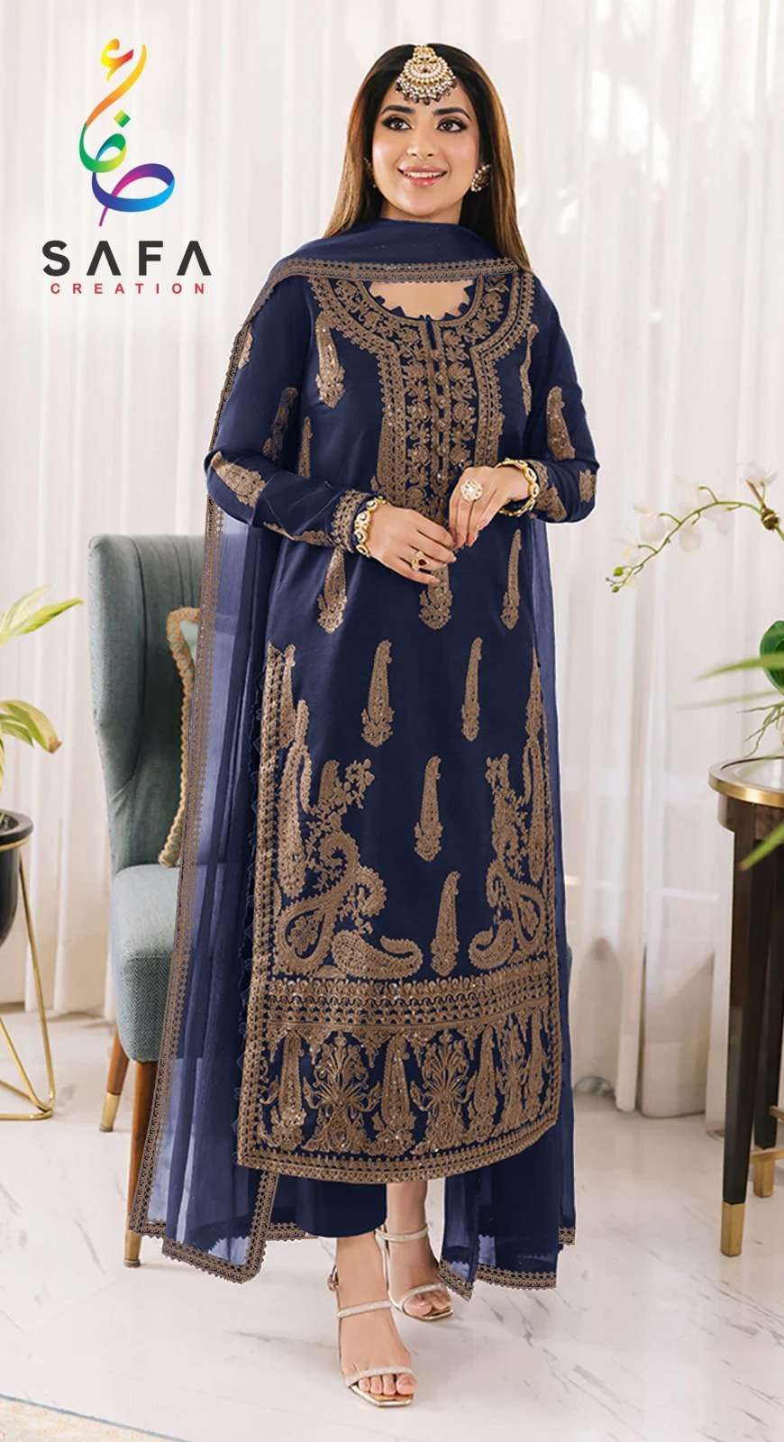 SAFA CREATION SF-PK-701 Heavy Georgette With MATTE EMBROIDERY Salwar Kameez Wholesale catalog