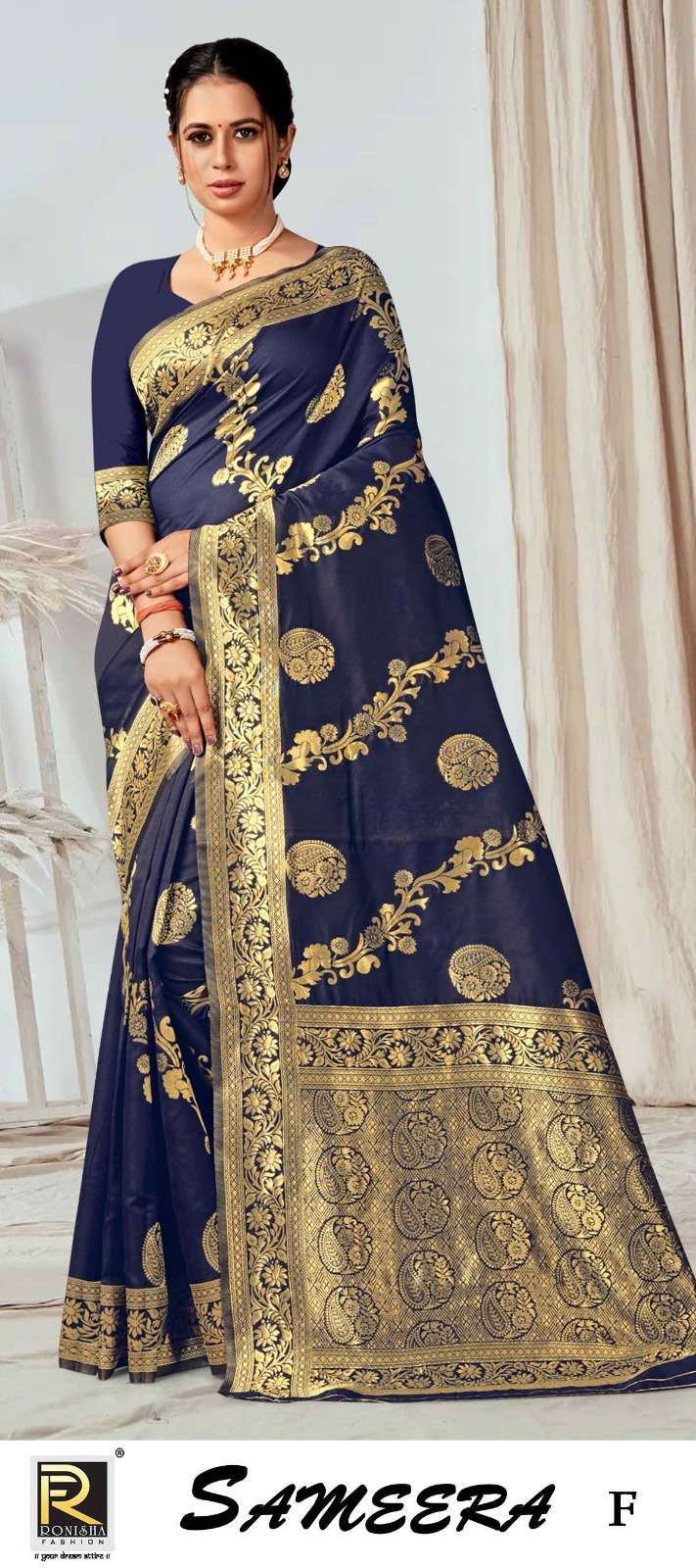 SAMEERA  BY RONISHA SAREE SILK FABRICS SUPER HIT COLLECTION 