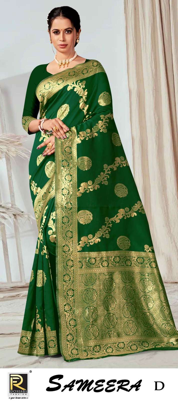 SAMEERA  BY RONISHA SAREE SILK FABRICS SUPER HIT COLLECTION 