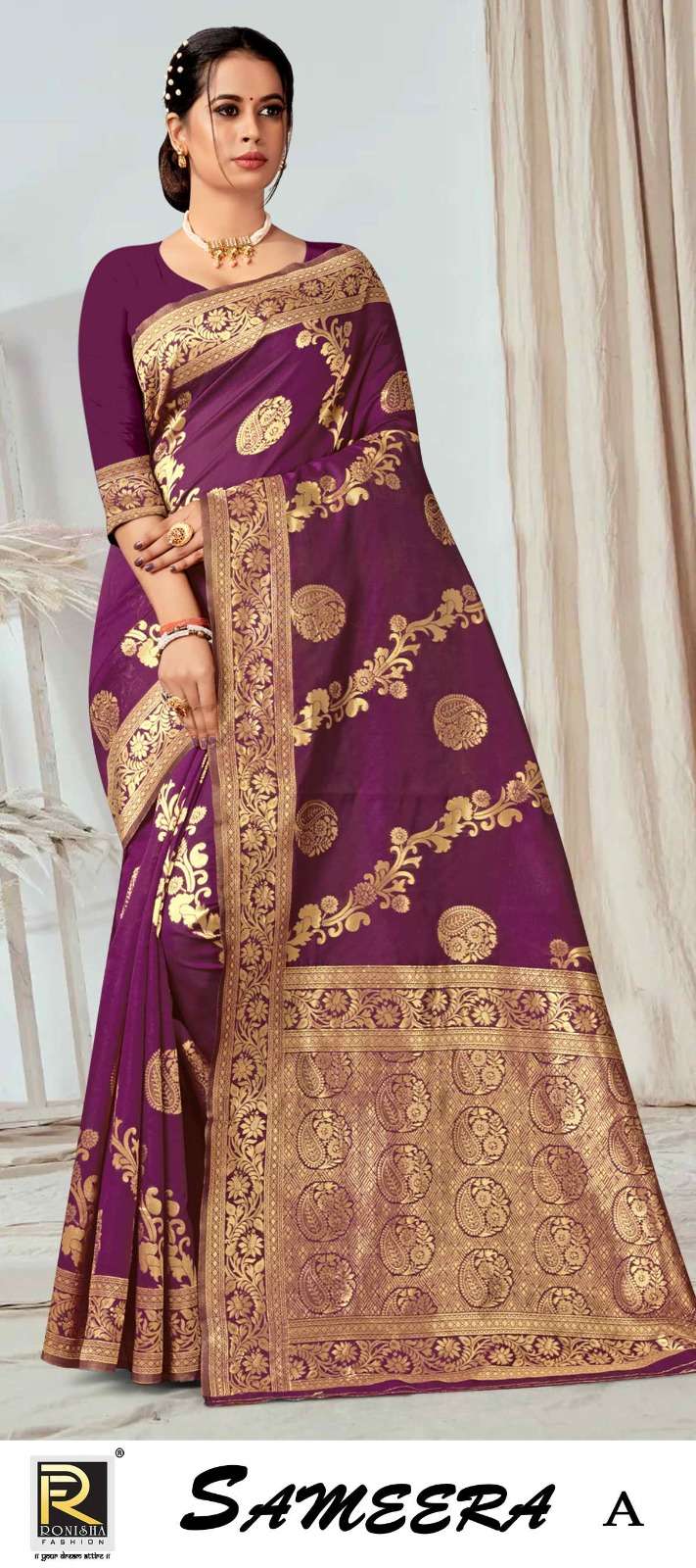 SAMEERA  BY RONISHA SAREE SILK FABRICS SUPER HIT COLLECTION 