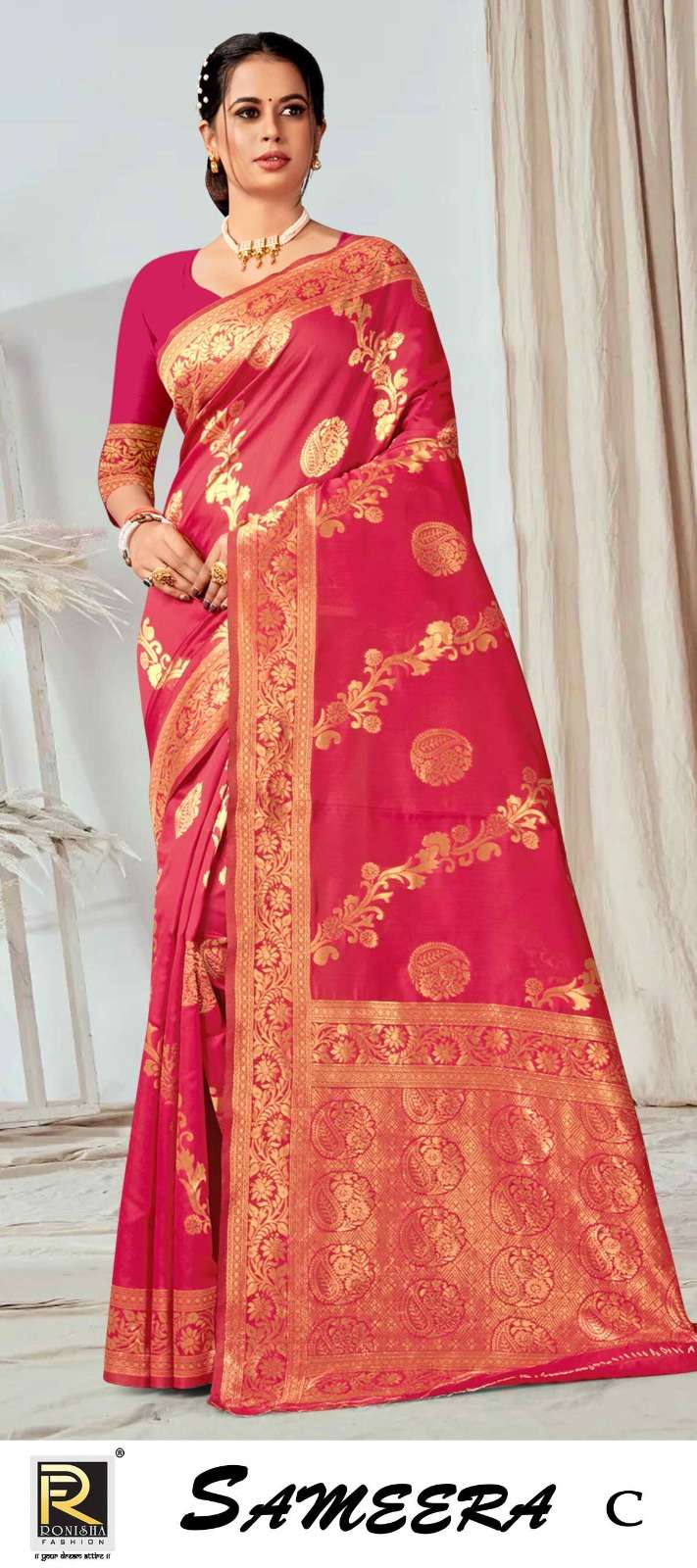 SAMEERA  BY RONISHA SAREE SILK FABRICS SUPER HIT COLLECTION 