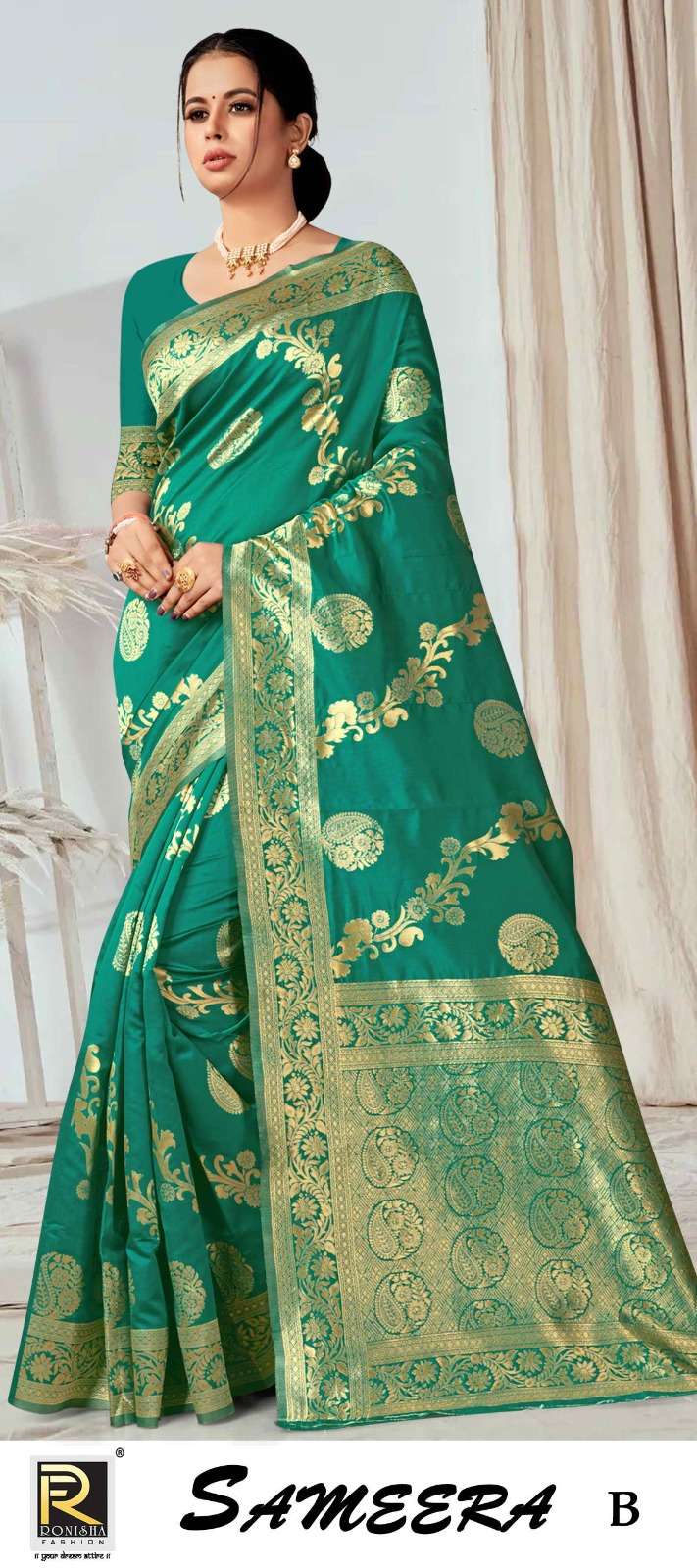 SAMEERA  BY RONISHA SAREE SILK FABRICS SUPER HIT COLLECTION 