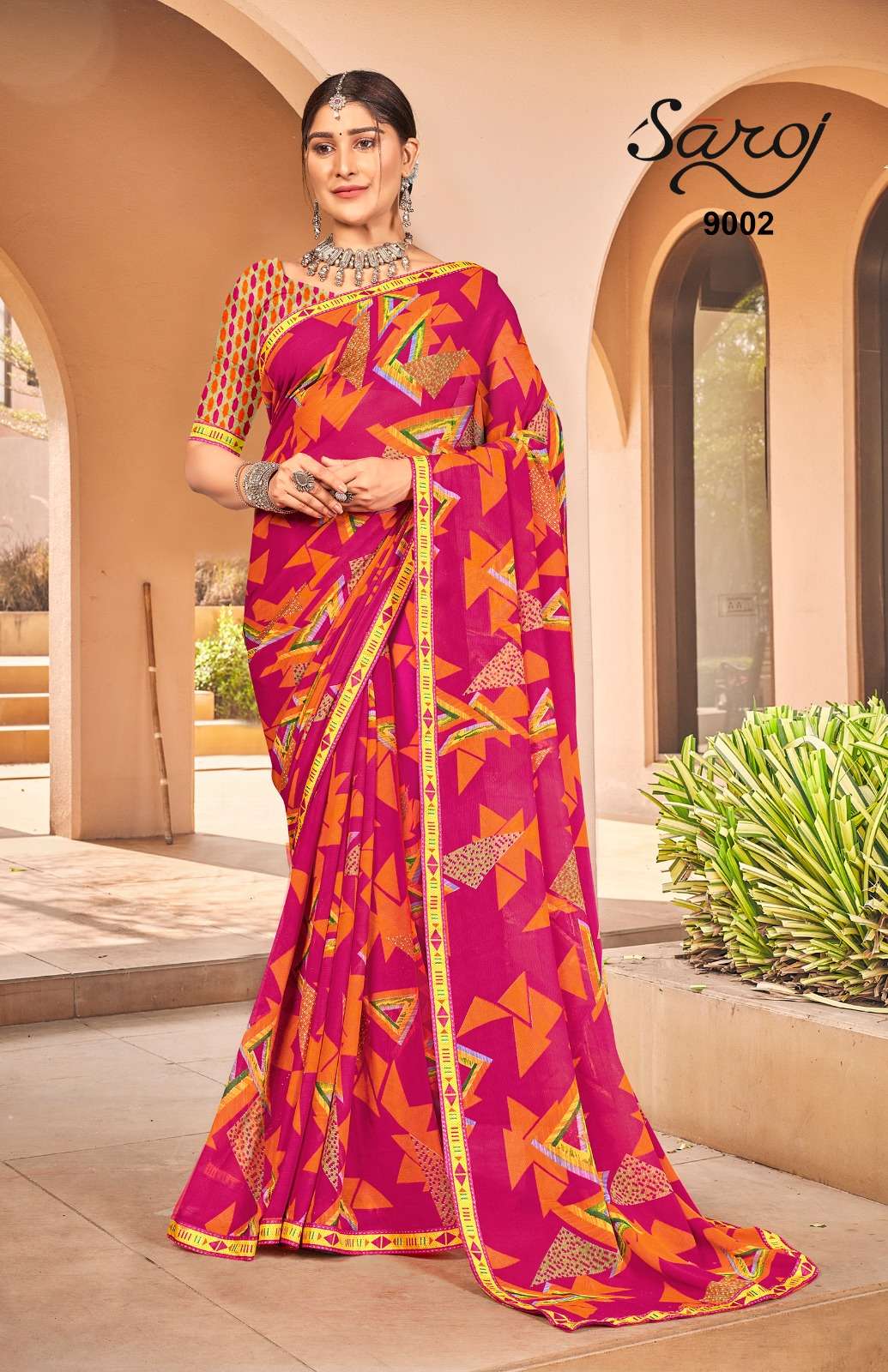 Saroj Gorgeous Vol-9 Printed Weightless Saree Wholesale catalog