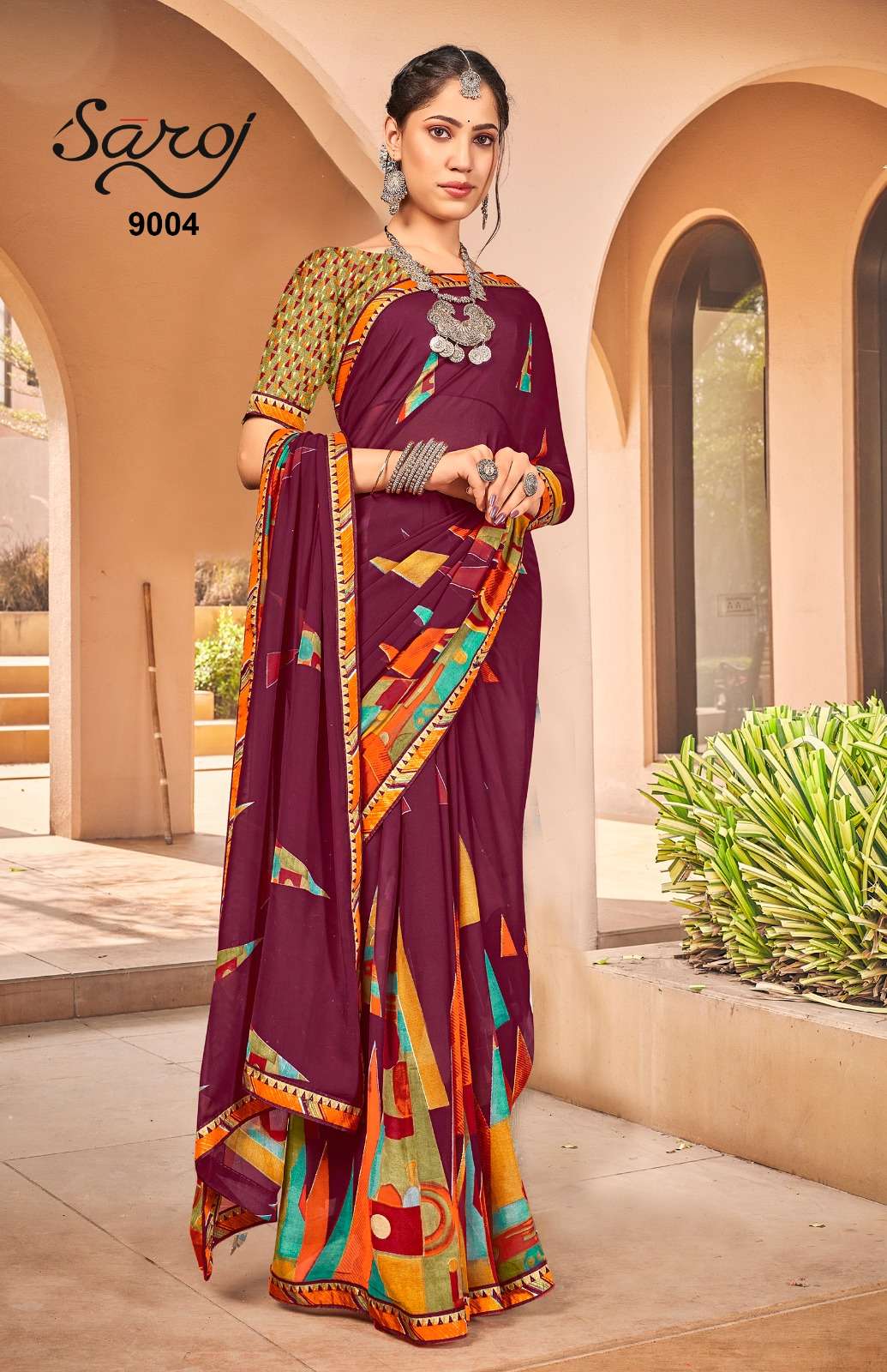 Saroj Gorgeous Vol-9 Printed Weightless Saree Wholesale catalog