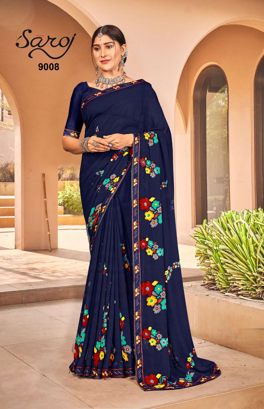 Saroj Gorgeous Vol-9 Printed Weightless Saree Wholesale catalog