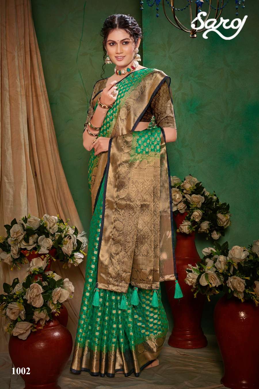 Saroj Prasadam Vol 4 Heavy Richa Pallu Saree Wholesale catalog