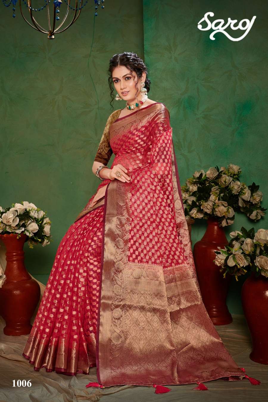 Saroj Prasadam Vol 4 Heavy Richa Pallu Saree Wholesale catalog