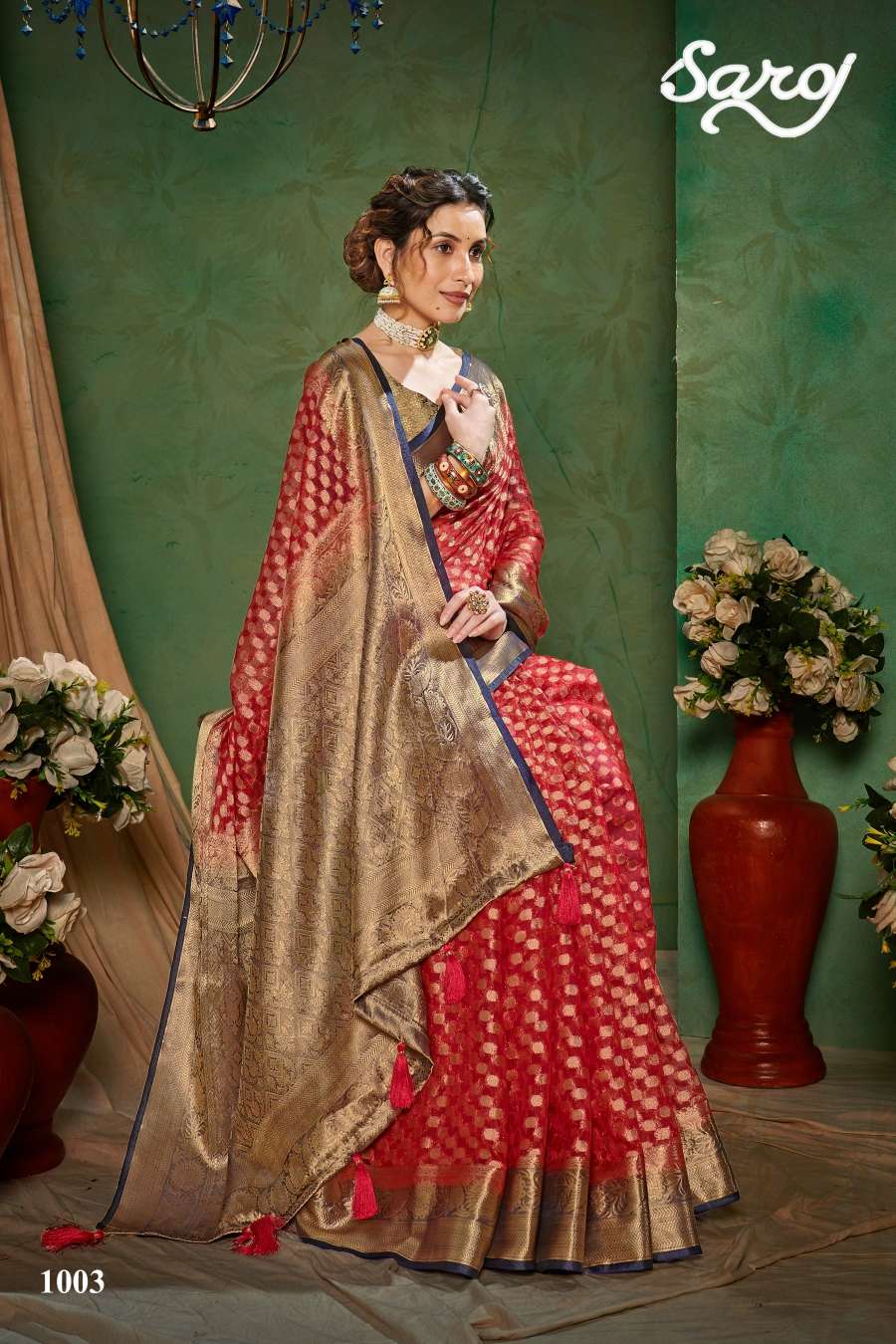 Saroj Prasadam Vol 4 Heavy Richa Pallu Saree Wholesale catalog